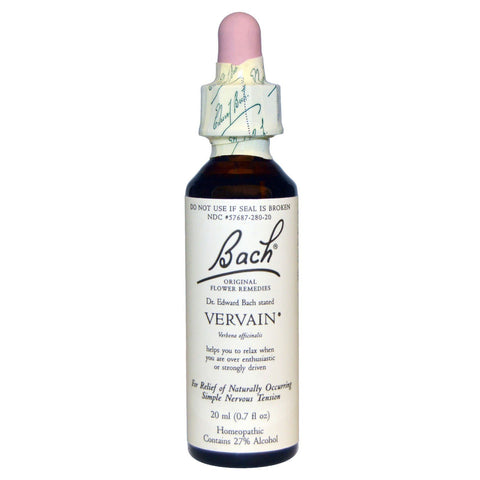 Vervain for Relaxation and Calm, Natural Homeopathic Flower Essence (20mL Dropper)