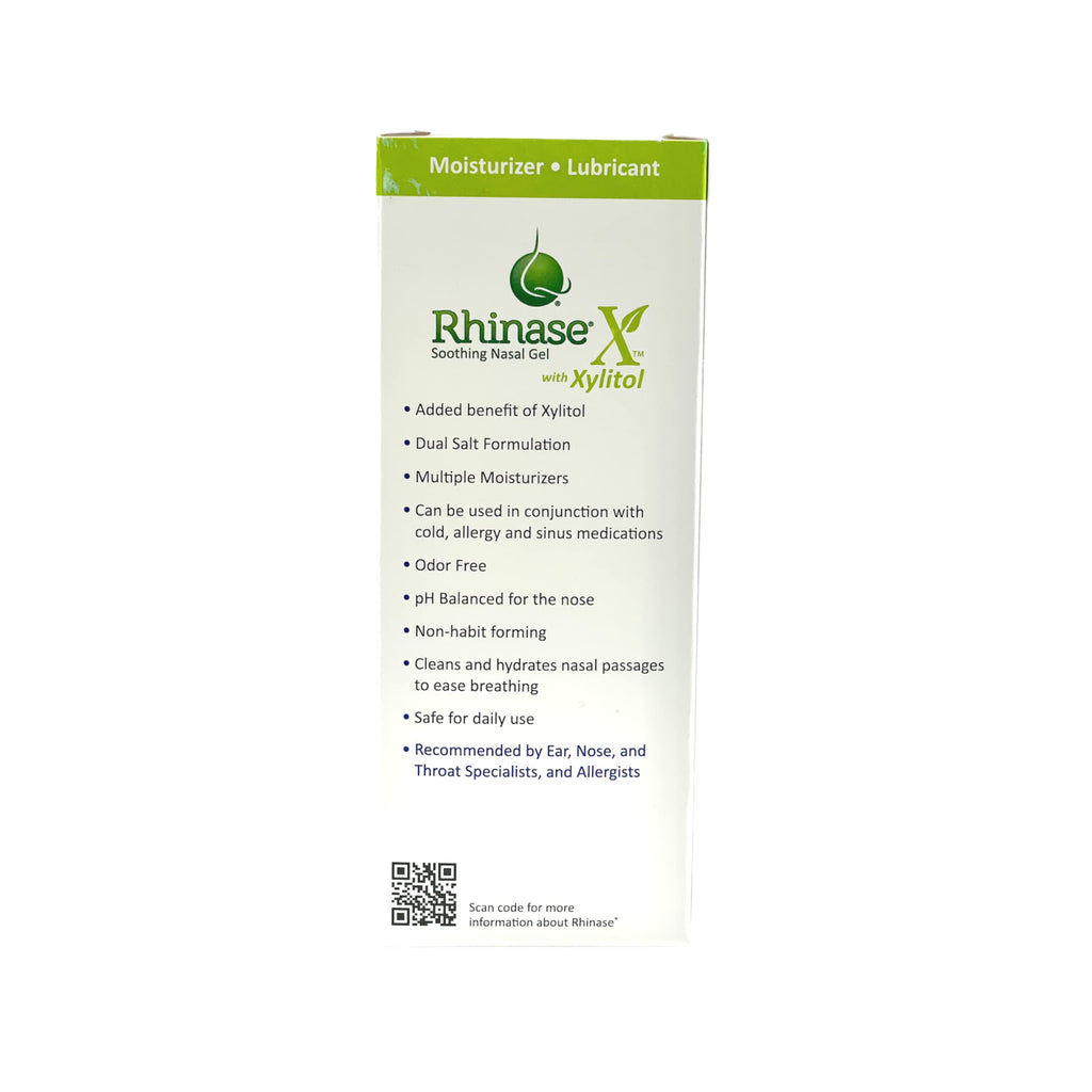 Rhinase X Nasal Gel | Less Sneezing, Itchiness, Nasal drip and Congestion | Mores Than Just Saline | Now with Xylitol | Long Las