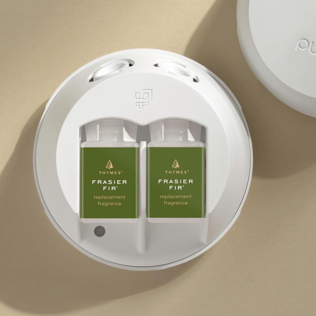 Thymes Pura 4 Diffuser Kit - Smart Home Fragrance Diffusers for Home - Includes Pura Air Freshener Device + 2 Pura Refills (Fras