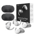 ENJROKJ Ear Plugs for Noise Cancelling Sleep,Soft Comfortable Silicone Hearing Protection Earplugs, Reusable Washable Earplugs f