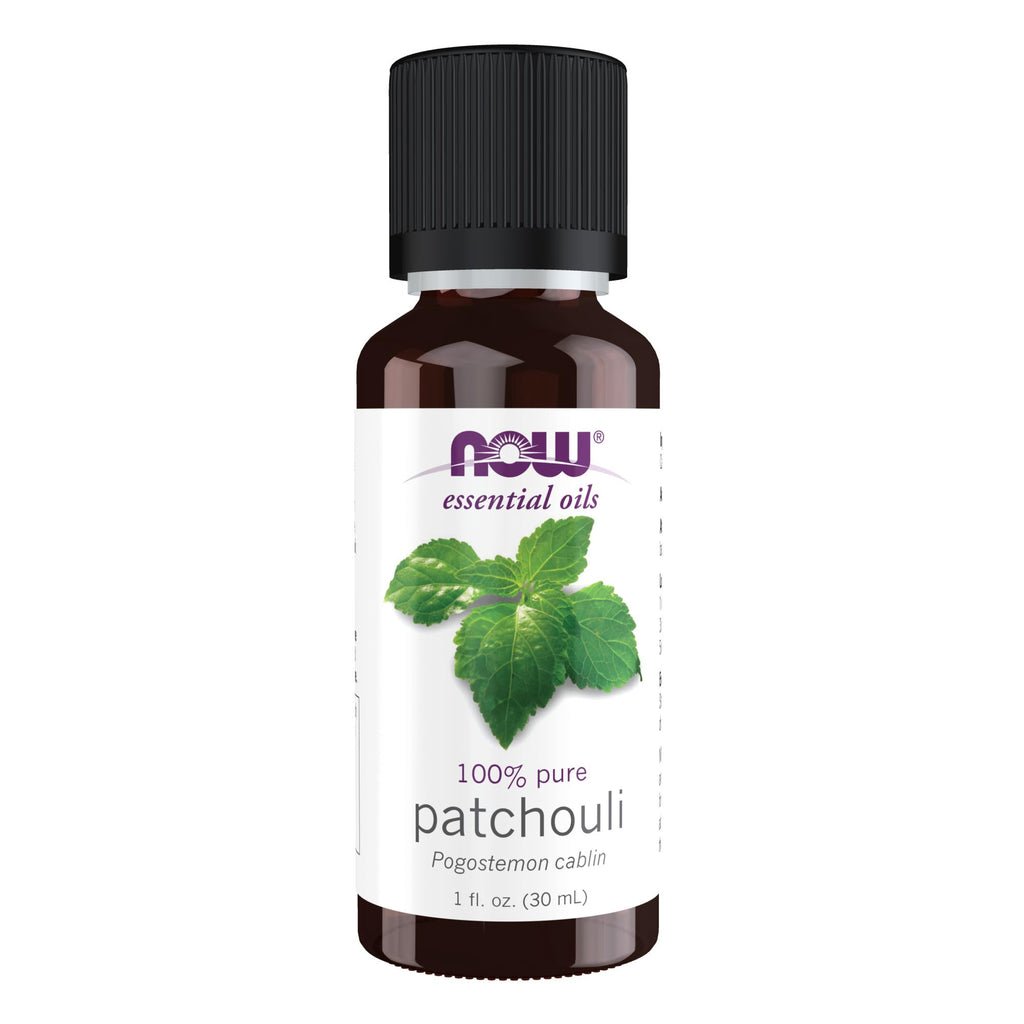 NOW Essential Oils, Patchouli Oil, Earthy Aromatherapy Scent, Steam Distilled, 100% Pure, Vegan, Child Resistant Cap, 1-Ounce