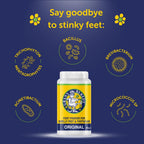 Grans Remedy Scented Foot Powder - Effective Odor Eliminator & Moisture Absorbing Shoe Deodorizer for Shoes and Feet - Travel S