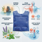 Back Wrap Hot/Cold Aromatherapy Vest Shaped for Stress & Pain Relief