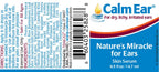 Calm Ear, Ear Drops for Itchy Ears, Clogged Ears, Irritated Ears, Dry Ears. All Natural Ear Oil for, Babies, Kids, Adults, Cats
