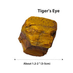 Apengshi Tiger's Eye Raw Crystals 2PCS Natural Rough Rocks Healing Crystal and Stones DIY Raw Stones Meditation Fountain Garden