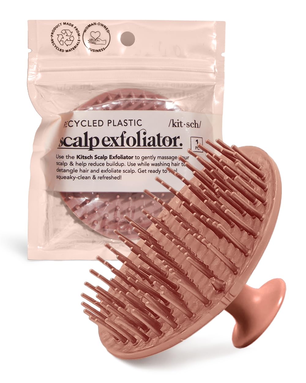 Kitsch Hair Scalp Massager Hair Growth, Shampoo Brush - Scalp Scrubber & Hair Massager for All Hair Types | Hair Brush for Hair 