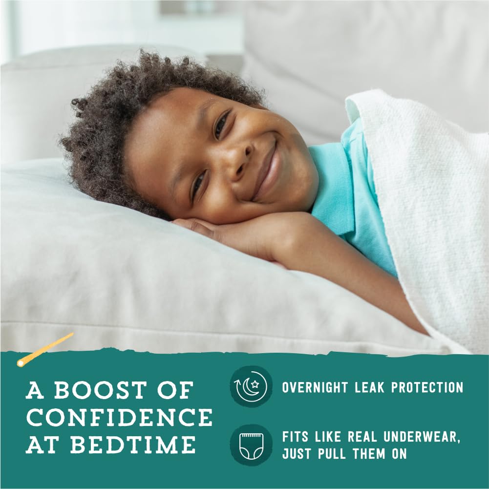 Amazon Brand - Mama Bear Boys Nighttime Bedwetting Underwear for Overnight Protection, Hypoallergenic, Size L/XL (60-125 lbs),