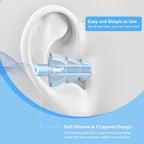Ear Plugs for Sleeping,12 Pair Earplugs Noise Canceling Soft Silicone Ear Plug Reusable Earplugs for Sleep,Concert,Swimming,Stud