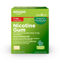 Amazon Basic Care Nicotine Polacrilex Coated Gum 4 mg (nicotine), Cool Mint Flavor, Stop Smoking Aid, 160 Count