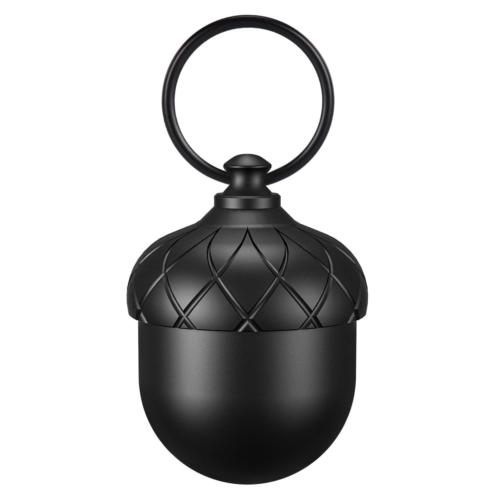 Aufew Mini Pill Case, Cute Keychain Pill Holder, Travel Metal Medicine Bottle, Airtight Pill Fob for Daily Pills & Small Essenti