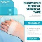 OK TAPE OKPore Medical Surgical Tape Nonwoven (Pack of 24) - First Aid Surgical Tape Hypoallergenic and Breathable for Wound Dre