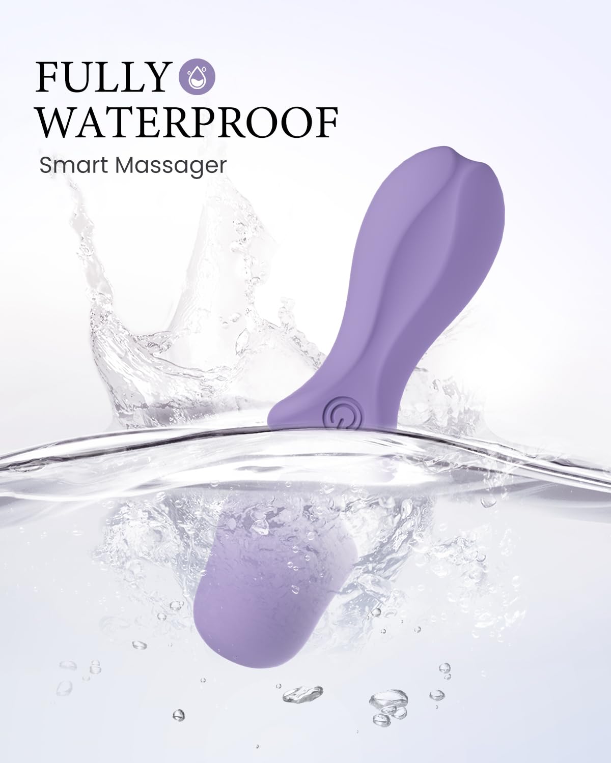PinkScrew Portable Electric Travel Massager, Powerful Handheld Mini Neck Muscle Massage Tool (Lavender)