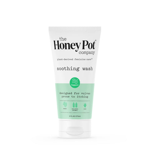 The Honey Pot Company - Anti-Itch Soothing Colloidal Oatmeal Wash - Plant Derived Feminine Care - Ultra Mild Solution to Relieve