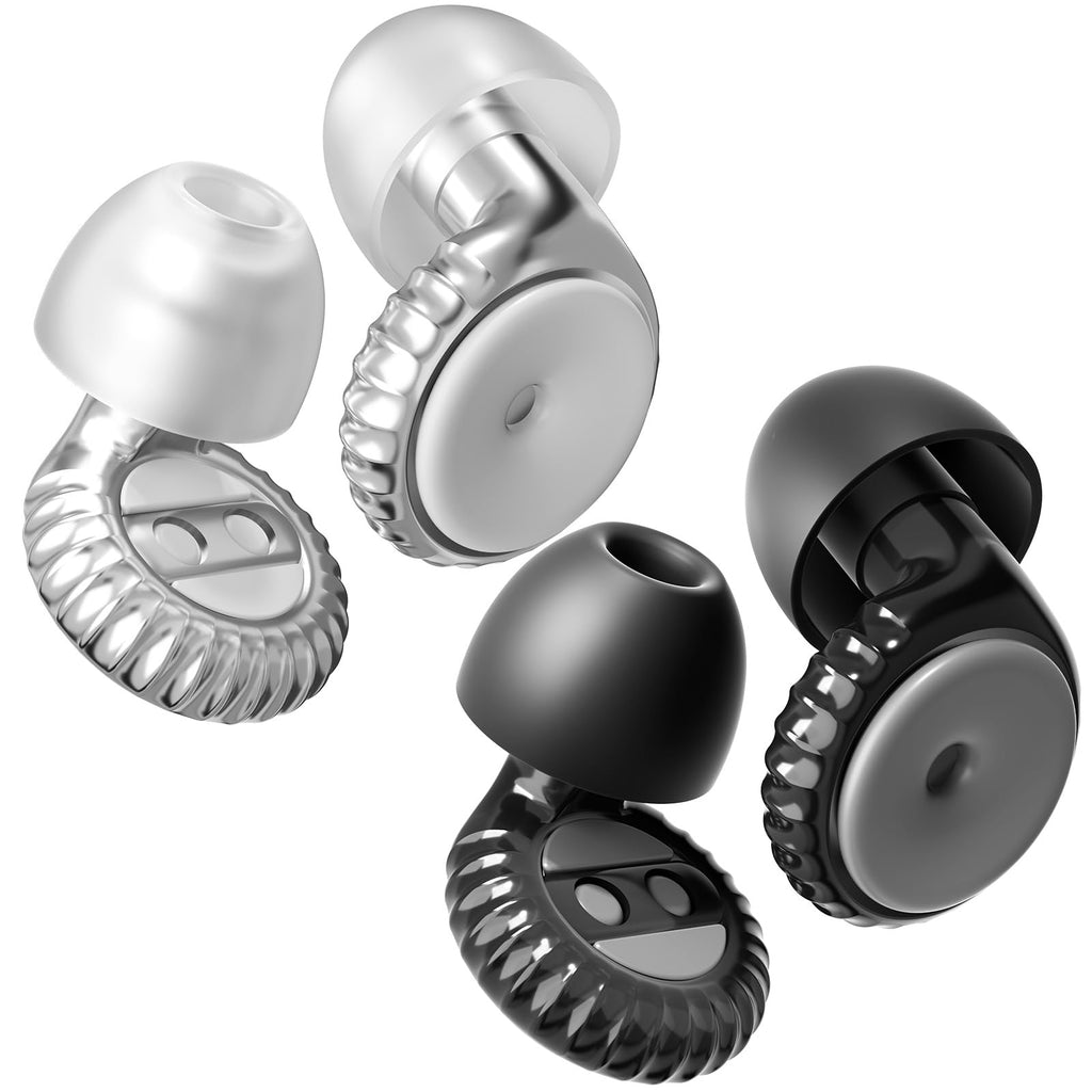 Yawsoy Concert Ear Plugs, 2 Pairs Silicone Reusable Soft High Fidelity Noise Cancelling Ear Plugs for Concerts, Festival, Sleep,