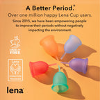 Lena Menstrual Cups, Reusable Period Cup, Tampons,Period Underwear and Menstrual Pads Alternative, Feminine Care, FSA Eligible,