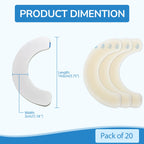 10 PCS Ostomy Barrier Strips, Ostomy Supplies, Skin Barrier Strip Elastic Ostomy Barrier Tape Hydrocolloid Extenders for Colosto