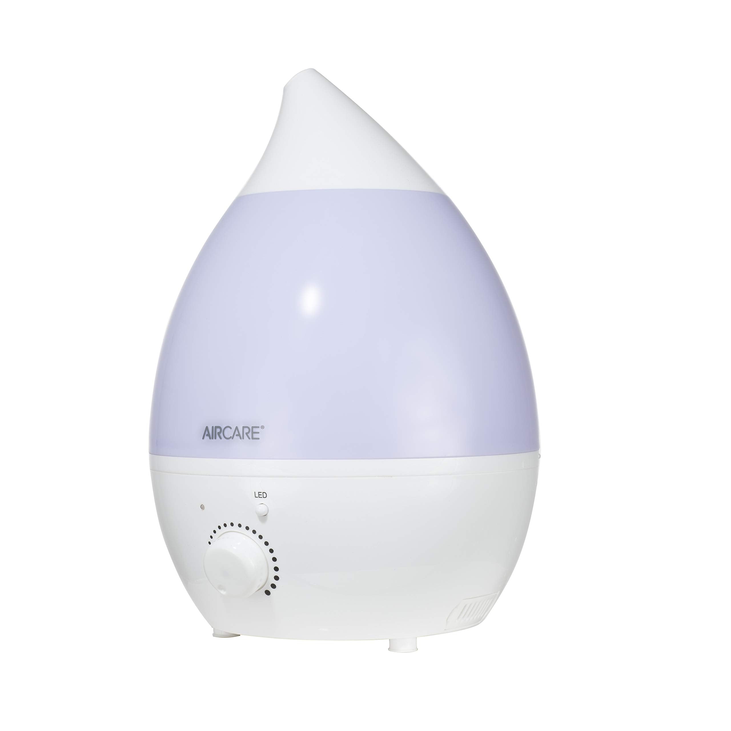 AIRCARE Aurora Ultrasonic Cool Mist Humidifier, Whisper-Quiet between 8-24 hours, Seven Color LED Night Light, Essential Oil Tra