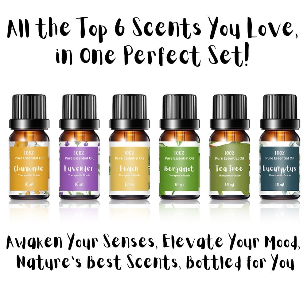 Essential Oils for Laundry | 100% Pure Therapeutic Grade Aromatherapy Essential Oil Set - Top 6 | Dryer Balls, Diffusers, Soaps,