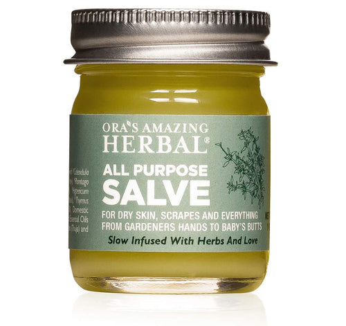 Oras Amazing Herbal All Purpose Salve, Natural Healing Ointment, Tea Tree Balm, Comfrey Calendula Thyme Plantain, Hand Salve, R