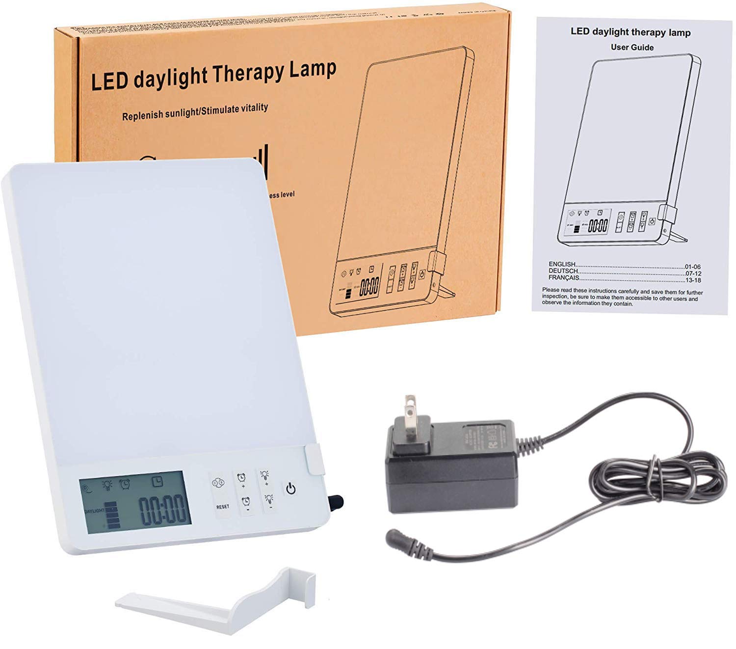 BAOMING Light Therapy Lamp 10000 Lux Brightness-UV Free,Blue Lighting Improve sleep quality,Whit Lighting Imitation of sunlight,