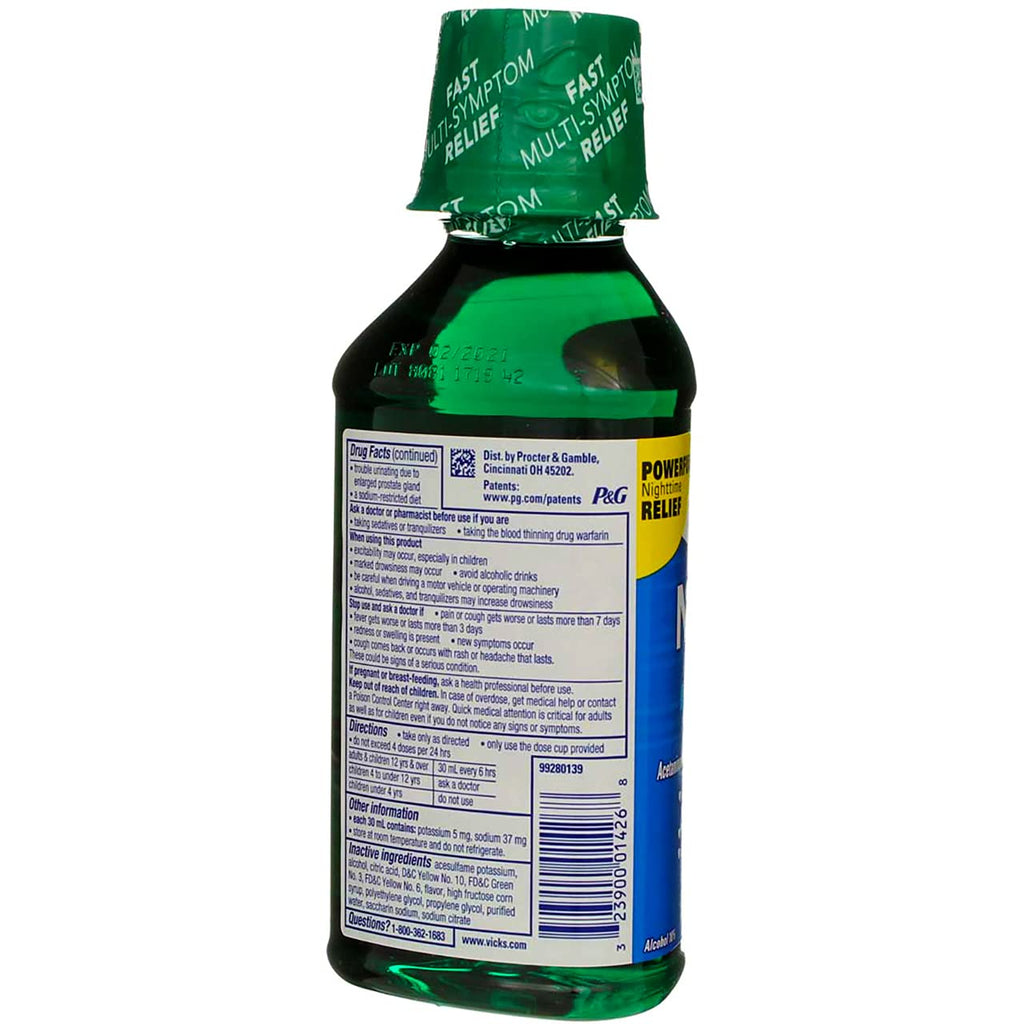 Vicks NyQuil Cold & Flu Nighttime Relief 12 oz (Pack of 6)