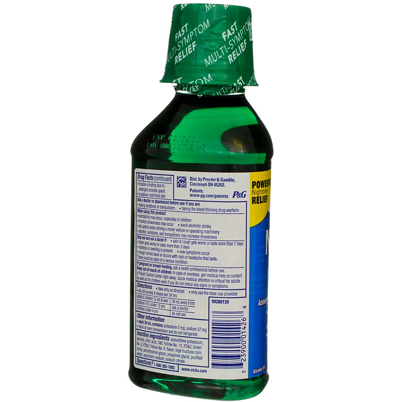 Vicks NyQuil Cold & Flu Nighttime Relief 12 oz (Pack of 6)