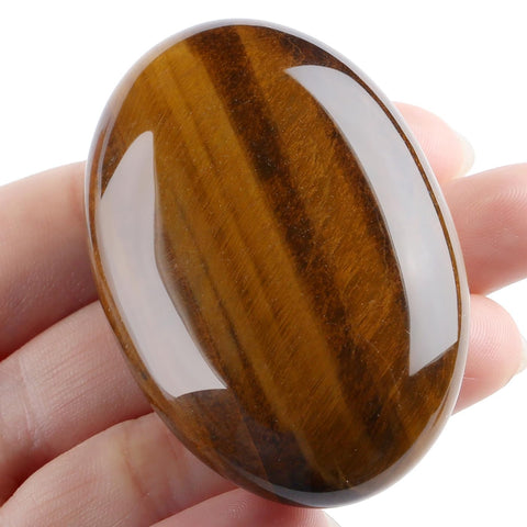 MAIBAOTA 2.4'' Lapis Lazuli Crystal Stone Polished Palm Stone 0.7'' Thick Natural Reiki Gemstone Worry Stone Healing Crystals En