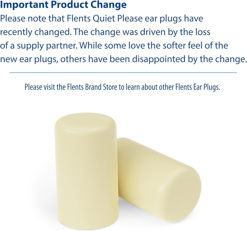 Flents Quiet Please Comfort Foam Ear Plugs - 10 pairs, Pack of 2