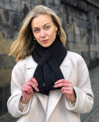 Thermrup Far Infrared Heated Scarf with 3-stage temperature setting, black