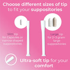 Natureland [10 Pack] Vaginal Suppository Applicators for Women, Soft Tip Auxiliary Tool for Pills, and pH Balance Tablet Supposi