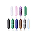 10PCS Healing Crystals Stones Sets Natural Amethyst Rose Quartz Clear Quartz Tiger Eye Reiki Gemstones Bulk Hexagonal Points Ene