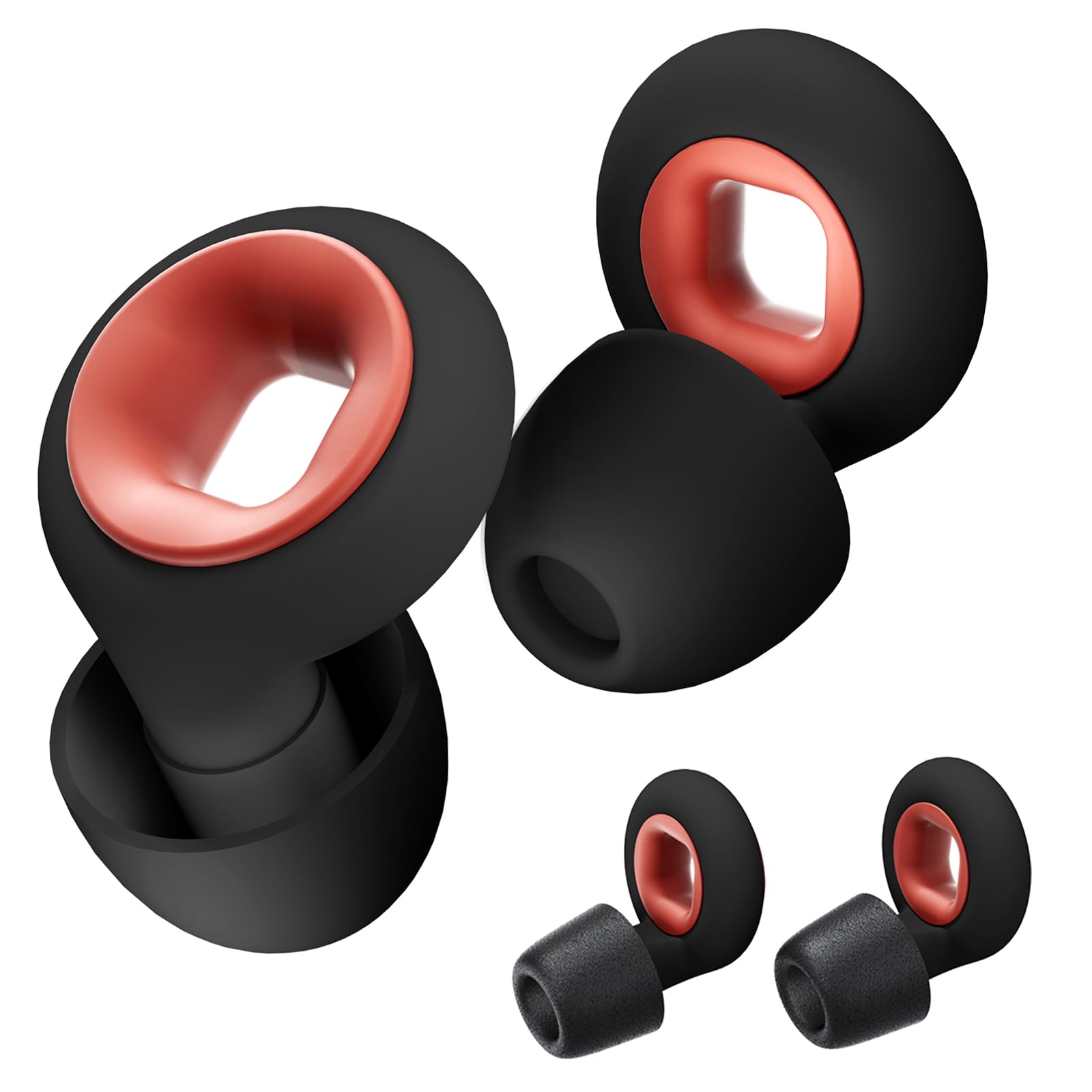 Concert Ear Plugs, 2 Pair BNU High Fidelity Noise Cancelling Earplugs Hearing Protection for Musicians,Festivals,Raves Sleep, 25