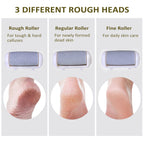 Electric Callus Remover for feet - FSA Eligible - Portable Rechargeable Electric Foot Files with 3 Heads - Pedicure Kit for Dry