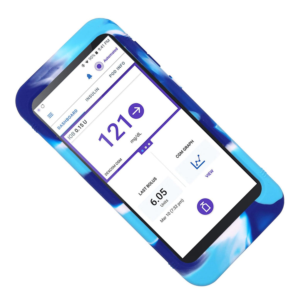 Mix Silicone Case for Omnipod 5 Receiver (Continuous Glucose Monitoring) (Mix-BLNVWH)