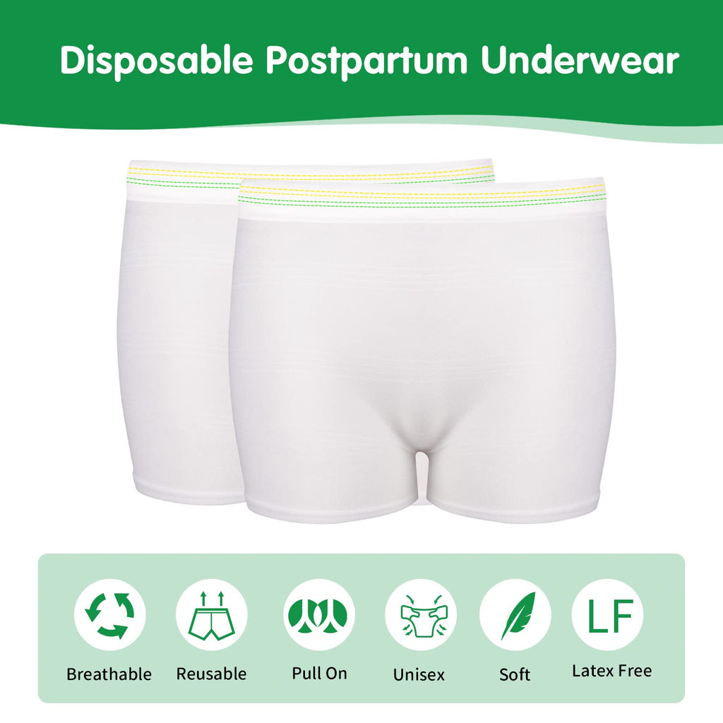 12 Pack Mesh Underwear Postpartum Must Have Hospital Provide Washable Breathable Undies for Delivery, Surgical,Traveling (L/XL(1