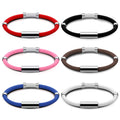 6 Pcs Balance Bracelet for Women Men Magnetic Anti Static Bracelet Stainless Steel Vertigo Bracelet Antistatic Wrist Band Sports