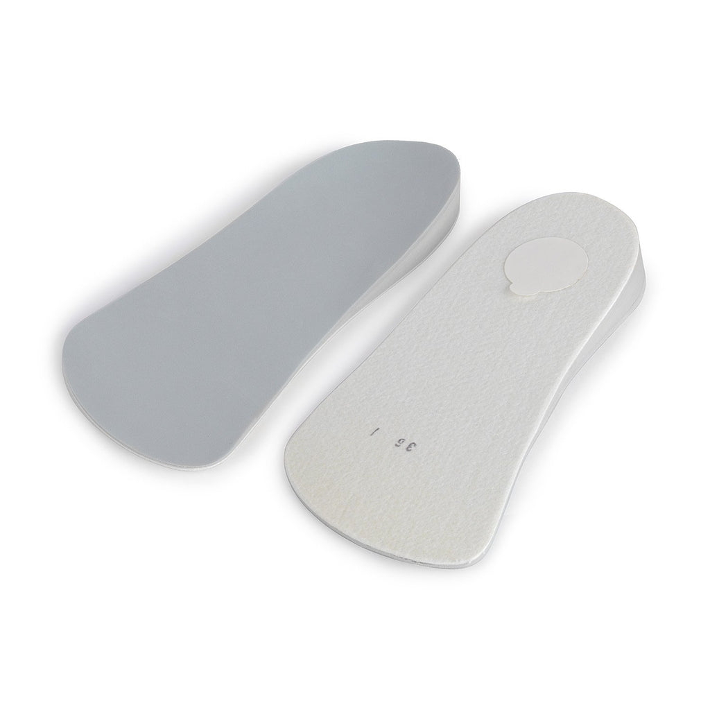 Memo 3/4 Length Gray Arch Support Insoles, 25, (9 Toddler)