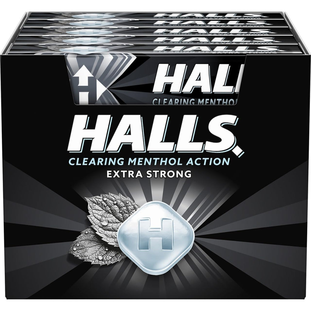 Halls Mentho-Lyptus Extra Strong Throat Lozenges Stick 33.5 g (Pack of 20)