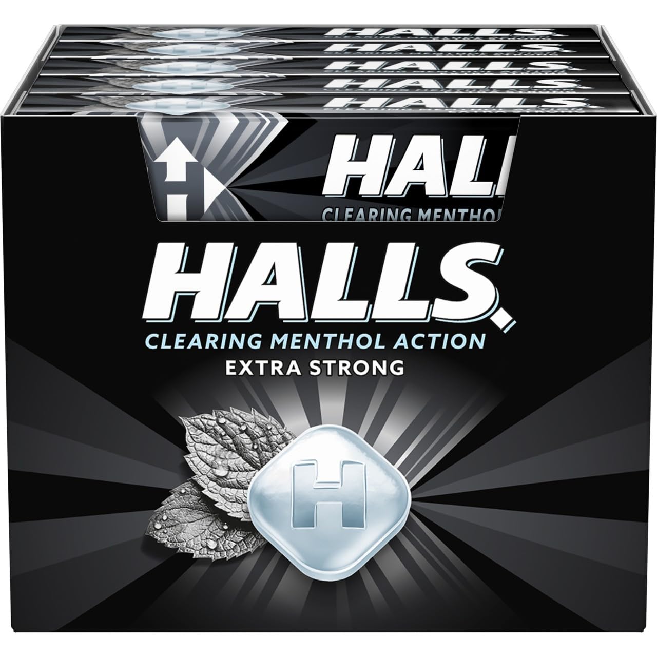 Halls Mentho-Lyptus Extra Strong Throat Lozenges Stick 33.5 g (Pack of 20)