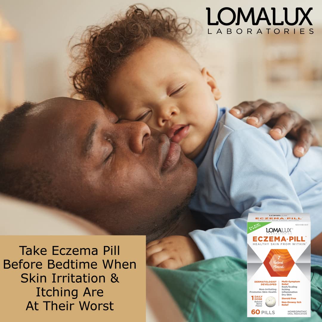 Loma Lux Eczema Pill Natural Eczema Treatment Skin Itch Clearing Minerals Dermatologist Developed For Kids Adults Clears Prevent