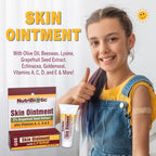 NutriBiotic - Skin Ointment .5 Fl Oz | with GSE, Lysine, Beeswax, Echinacea, Goldenseal, Vitamin E & More | for Minor Skin Irrit