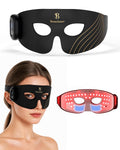 Beauchater Red Light Therapy for Eyes, LED Eye Mask with 620nm Red Light & 850nm Near Infrared Light Therapy, 2 Light Modes, Und