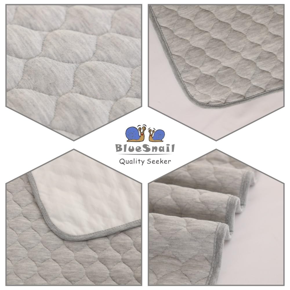 BlueSnail Washable Underpads,Waterproof,Soft, Portable and Reusable Incontinence Pads for Toddler,Adults,Elderly and Pets (34x36
