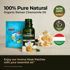 Gya Labs Organic Roman Chamomile Essential Oil for Diffuser - 100% Pure Natural Organic Roman Chamomile Oil for Skin & Hair, Rel