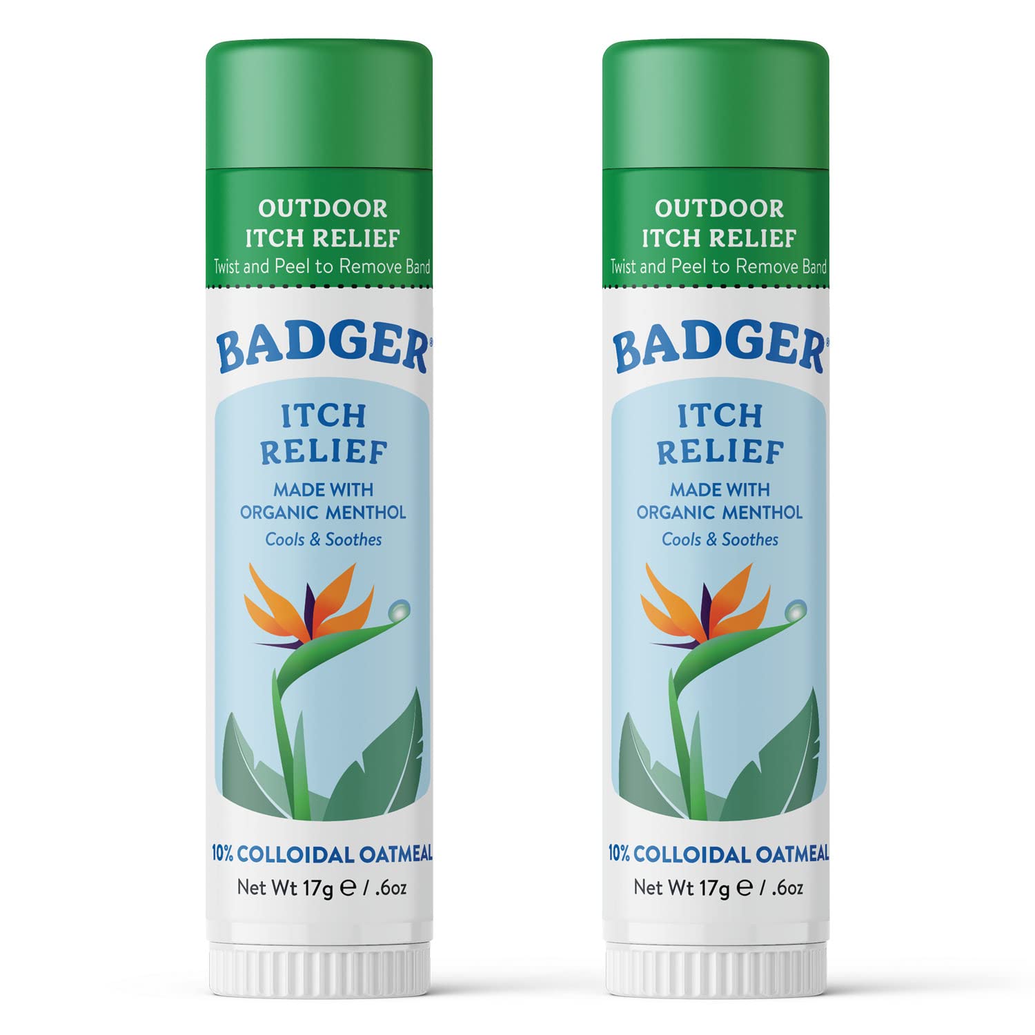 Badger Bug Bite Itch Relief Stick, Natural & Organic Anti Itch Cream for Bug Bites, Rashes & Poison Ivy, Fast Itchy Skin Relief 