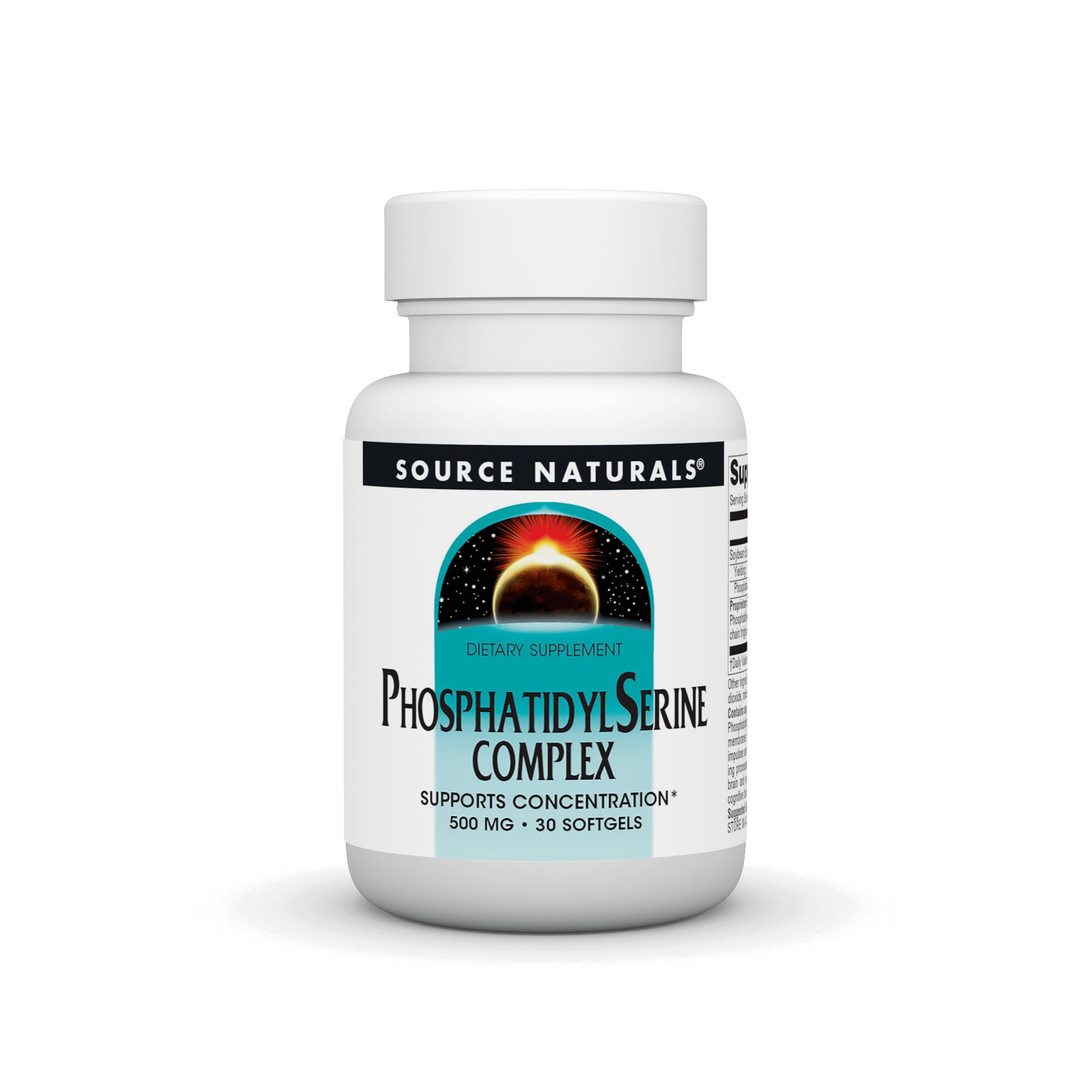 Source Naturals Phosphatidyl Serine Complex Stabilized Enzyme Supplement 500mg - 30 Softgels