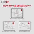 BleedStop First Aid Powder for Blood Clotting, Trauma Kit, Blood Thinner Patients, Camping Safety, and Survival Equipment for Mo