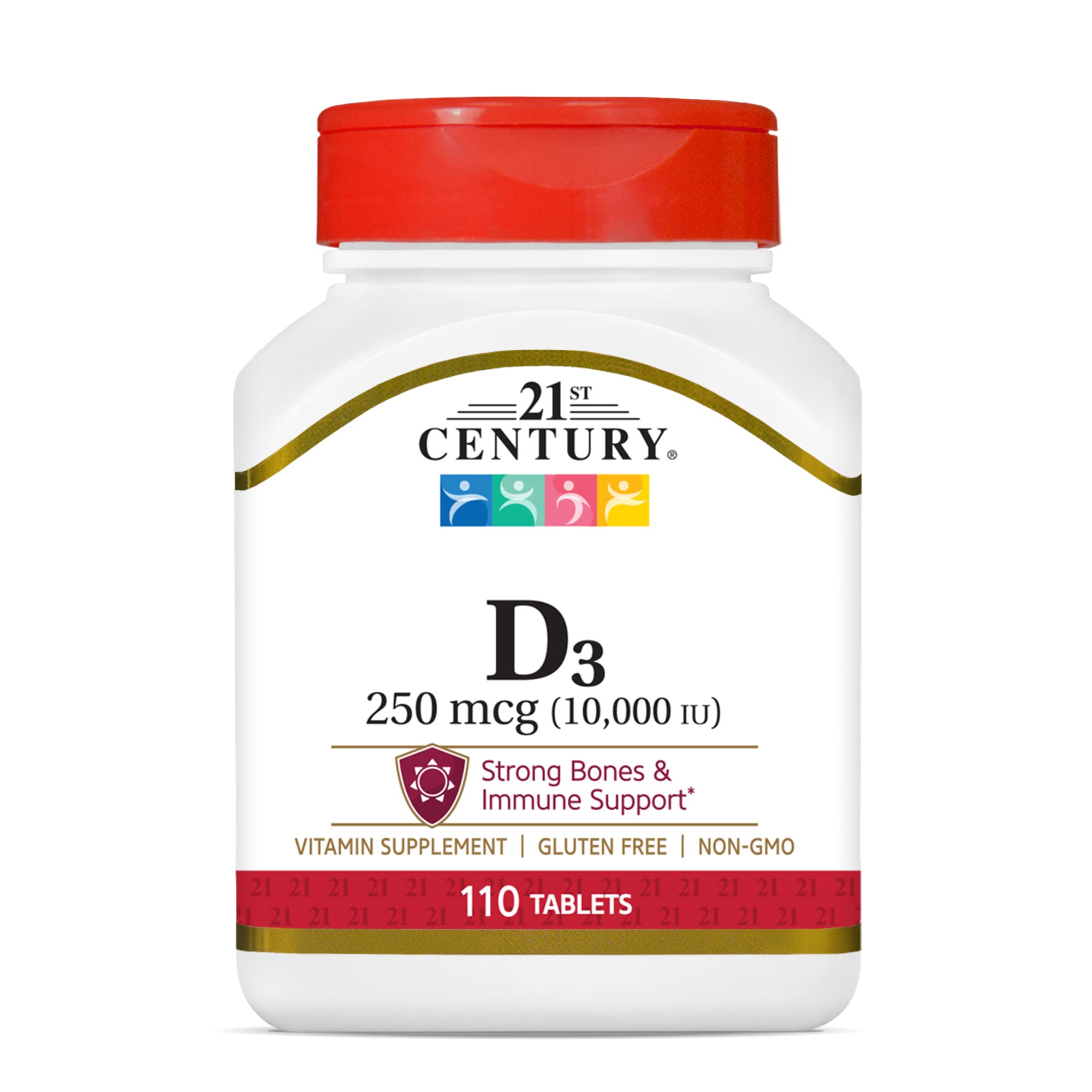 21st Century D3 10, 000 Iu Tablets, 110 Count (27504)