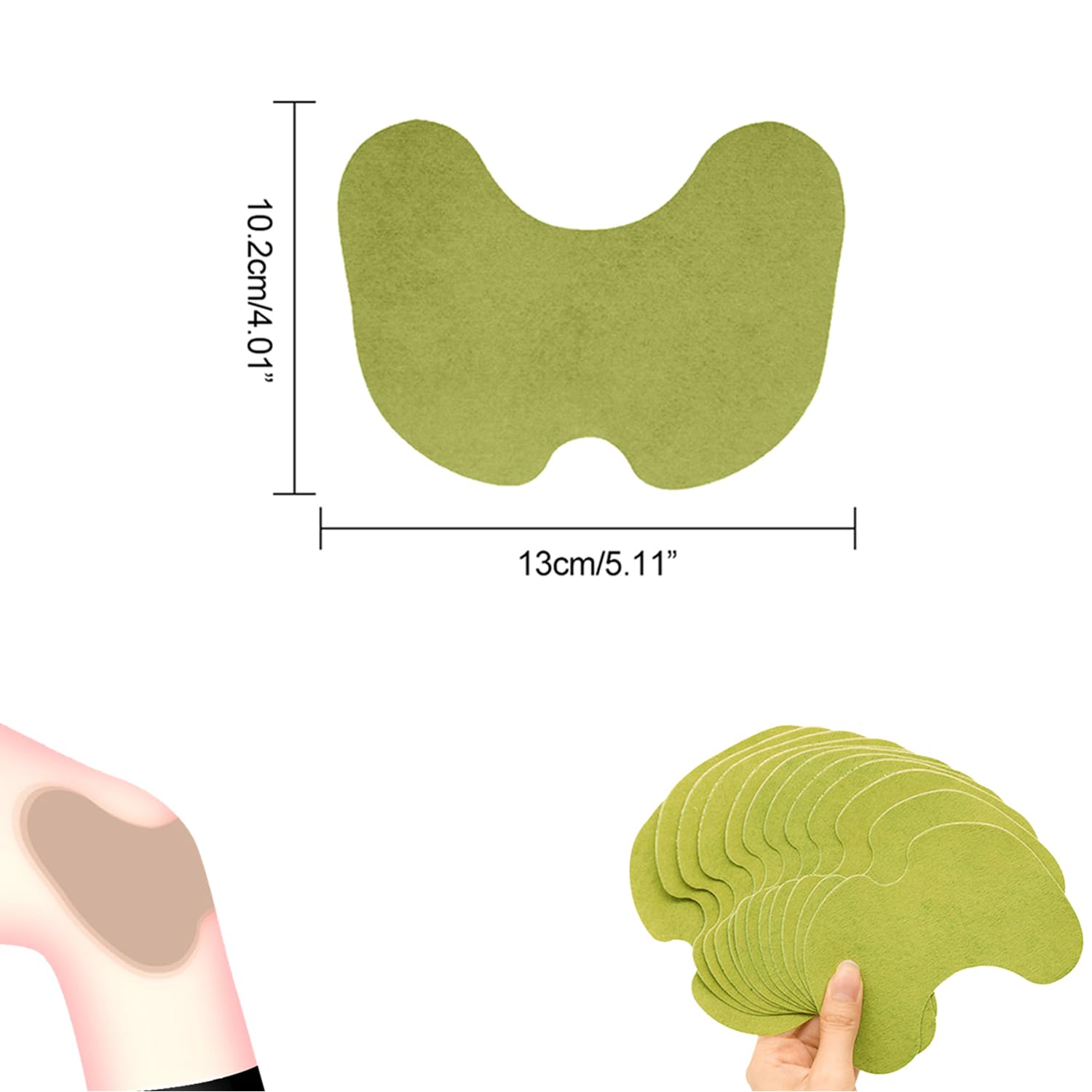 Kisinly Knee Patches, 30 Pcs Wellknee Natural Knee Relief Patch, Herbal Wormwood Warming Extract Sticker for Knee (30)
