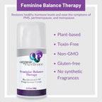 Organic Excellence Organic Wild Yam Cream for Hormone Balance, Wild Yam Natural Bio-Identical Progesterone Cream for Women, for